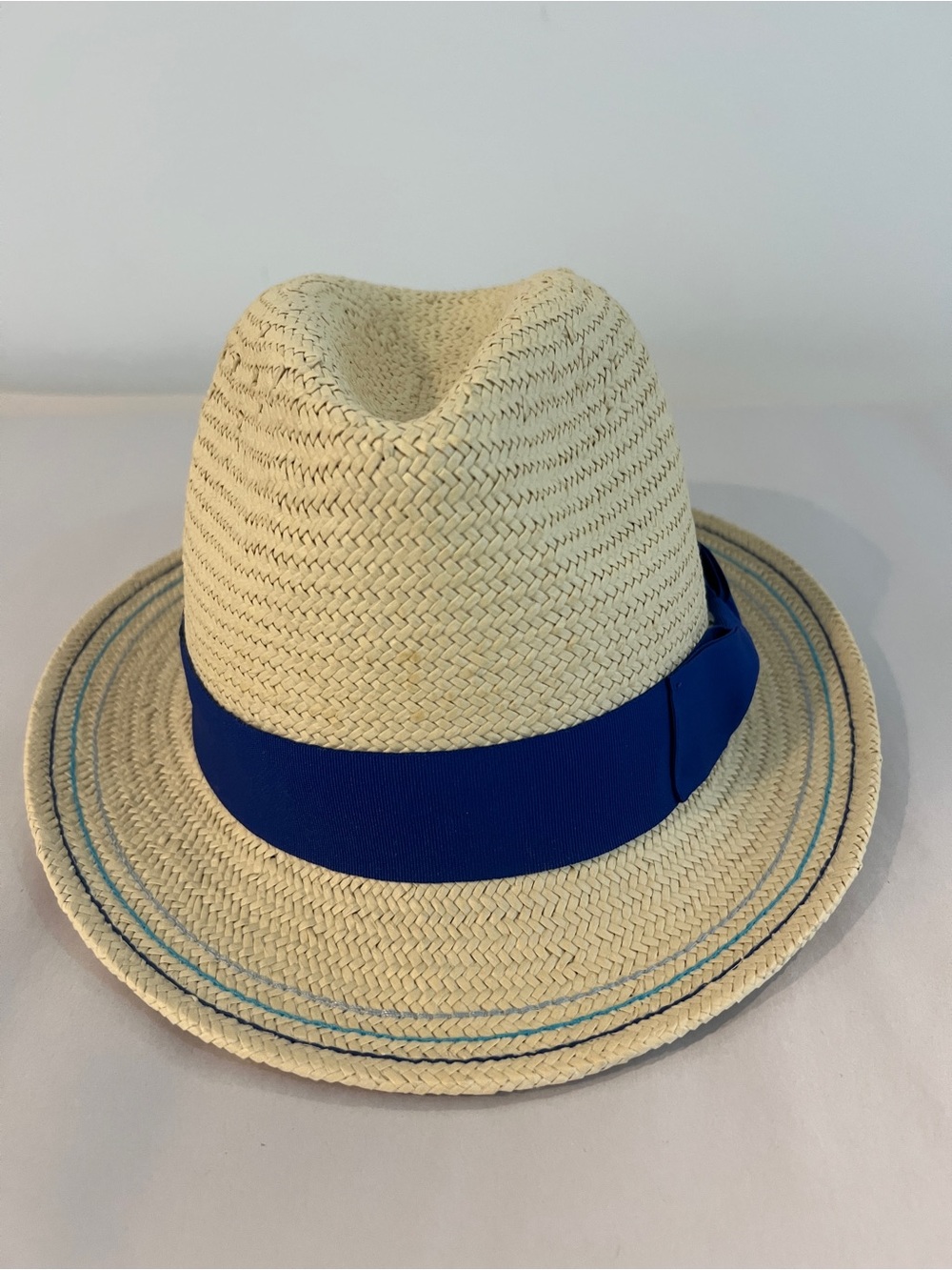 NEW Vineyard Vines Straw Fedora In Deep Bay One Size Beach Summer Vacationโ